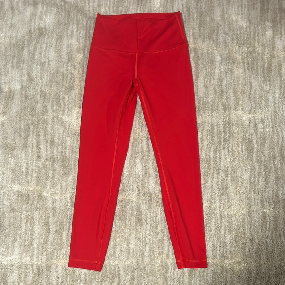 Red Lulu leggings